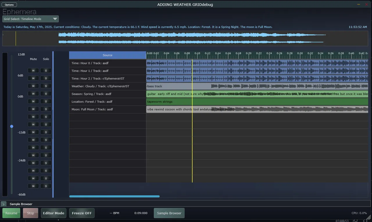 Progress on 2025-05-17